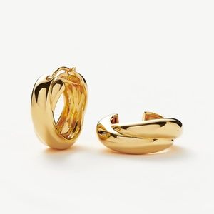 Missoma Lucy Williams Chunky Entwine Hoop Earrings